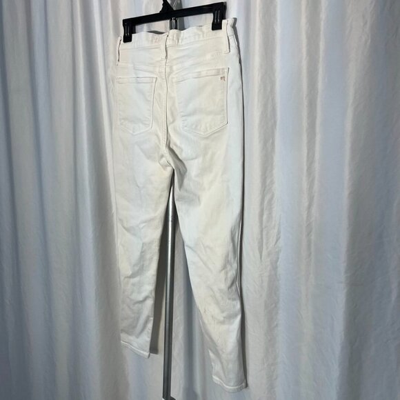 Madewell High Rise Button Fly Straight Jeans White Size 28 - Picture 8 of 16